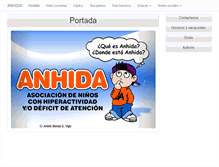 Tablet Screenshot of anhida.es